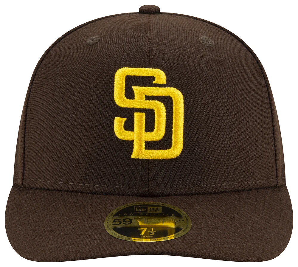New Era Mens Padres 59Fifty Authentic Collection Cap - Brown/Brown