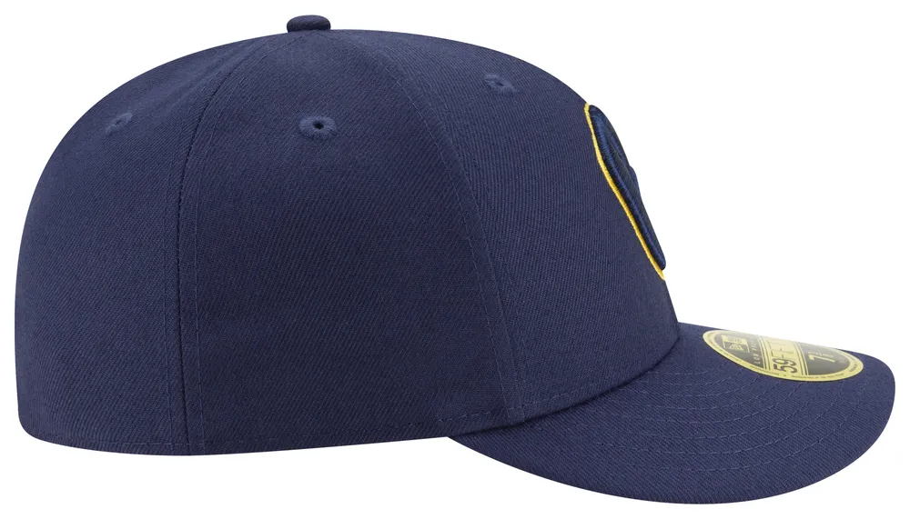 New Era Mens New Era Brewers 59Fifty Authentic Collection Cap