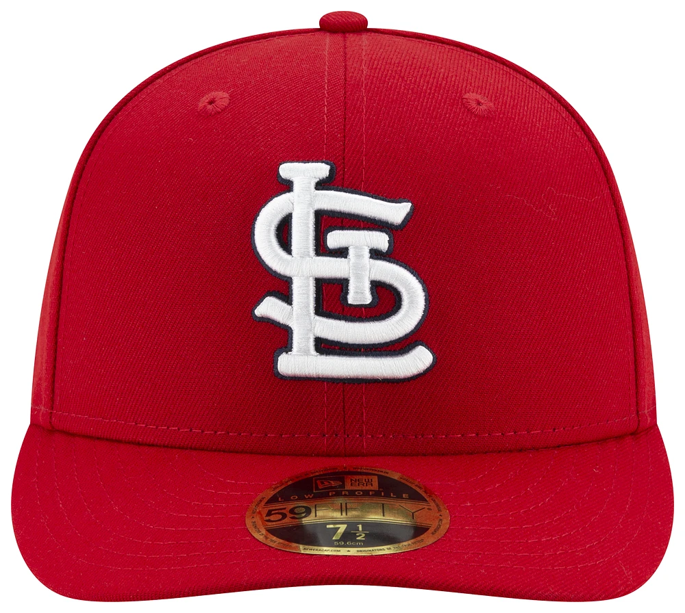 New Era Mens Cardinals 59Fifty Authentic Collection Cap - Red/Red