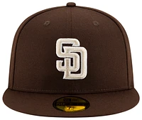 New Era Padres 59Fifty Authentic Cap - Adult Brown/Tan