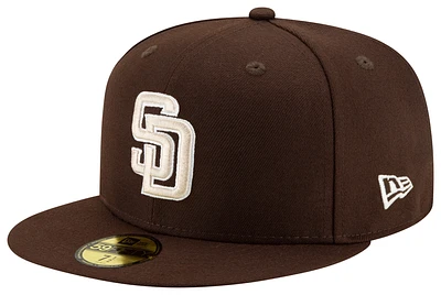 New Era New Era Padres 59Fifty Authentic Cap - Adult Brown/Tan Size 8