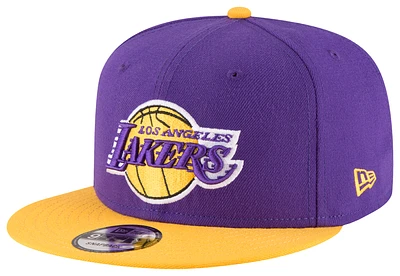 New Era Mens New Era Lakers QR 2T T/C Snapback - Mens Purple/Yellow Size One Size