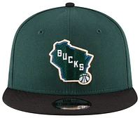 New Era Mens New Era Bucks 2T T/C - Mens Green/Black Size One Size