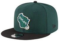 New Era Mens New Era Bucks 2T T/C - Mens Green/Black Size One Size