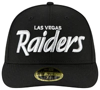 New Era Raiders Omaha Low Profile 59Fifty Fitted Hat - Adult Black