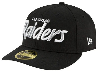 New Era Raiders Omaha Low Profile 59Fifty Fitted Hat - Adult Black