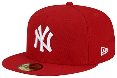 New Era Yankees Logo White 59Fifty Fitted Cap