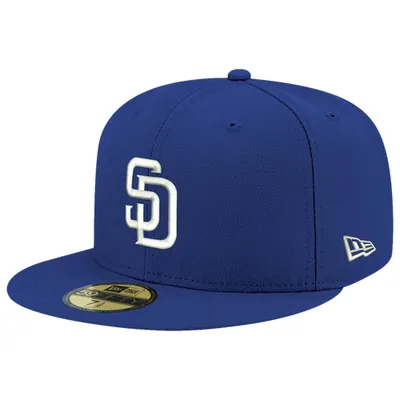 New Era Padres Logo White 59Fifty Fitted Cap