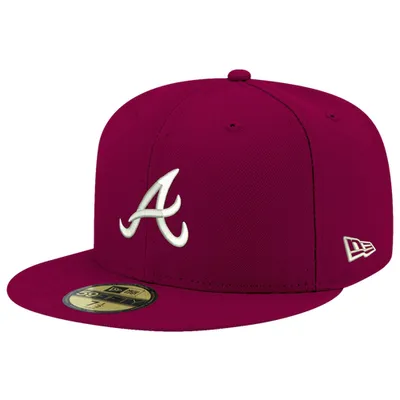 New Era Braves Logo White 59Fifty Fitted Cap