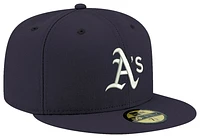 New Era Mens As Logo White 59Fifty Fitted Cap - Navy/Navy