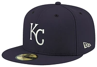 New Era Mens New Era Royals Logo White 59Fifty Fitted Cap - Mens Navy/Navy Size 7