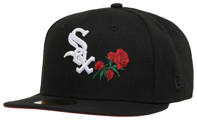 NEW ERA CHICAGO WHITE SOX 5950 SIDE/PATCH/BLOOM 59Fifty BLACK