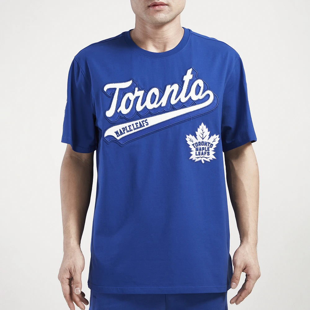 Pro Standard Maple Leafs Script Tail Short Sleeve T-Shirt  - Men's