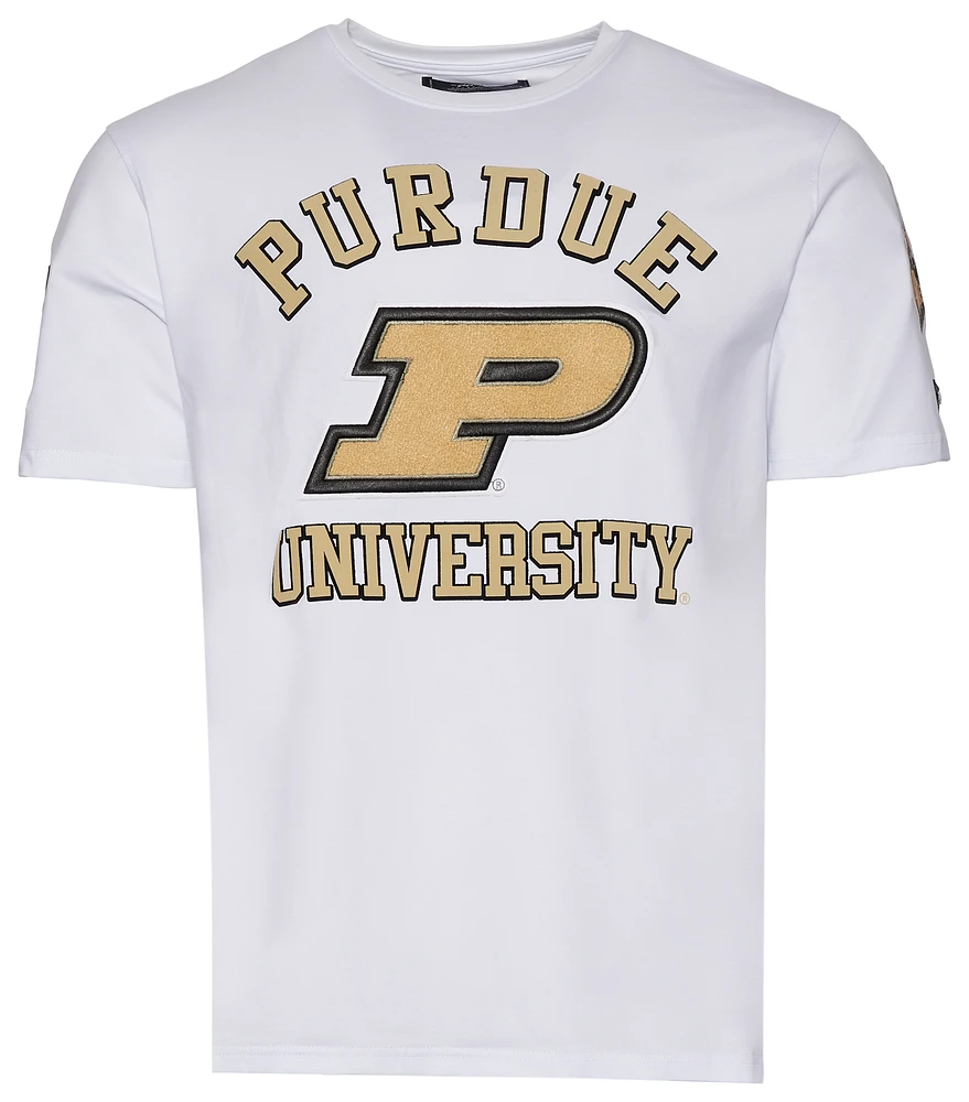Pro Standard Mens Purdue Stacked Logo T-Shirt - White/White
