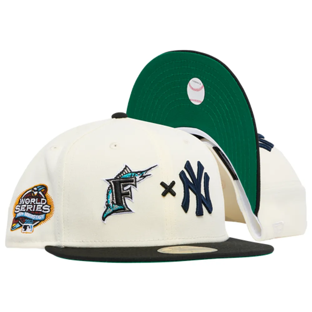 Miami Florida Marlins BOTANICAL SIDE-PATCH Black Fitted Hat
