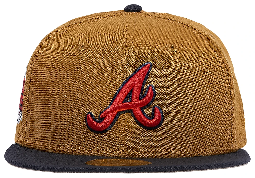 New Era Mens New Era 5950 Braves 21 - Mens Gold/Navy Size 7