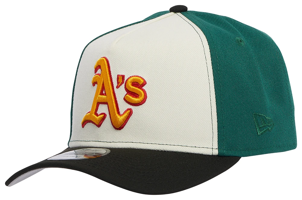 New Era Mens New Era Oakland Athletics 940 A Frame Cap - Mens Green/Red/Orange Size One Size