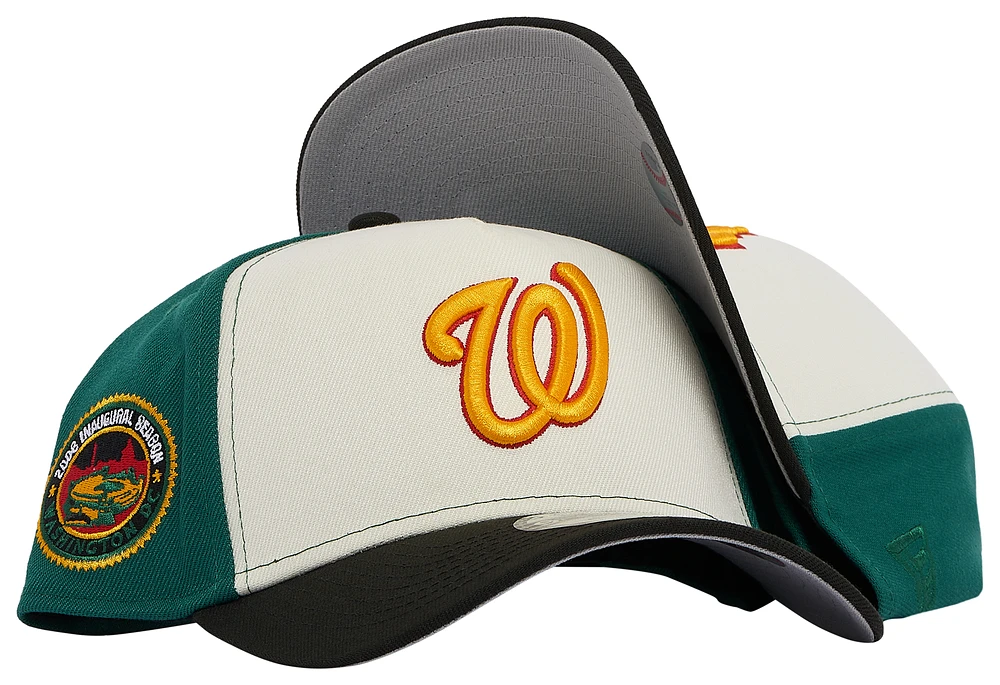 New Era Mens New Era Washington Nationals 940 A Frame Cap - Mens Green/Red/Orange Size One Size