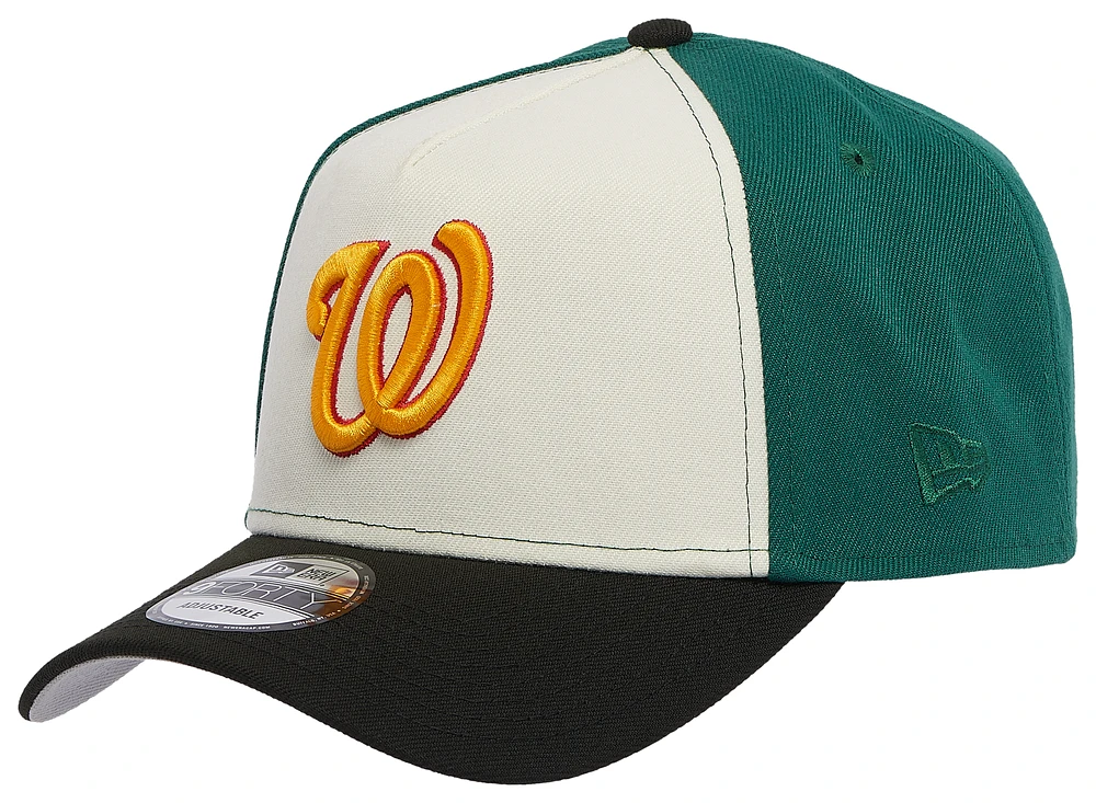 New Era Mens New Era Washington Nationals 940 A Frame Cap - Mens Green/Red/Orange Size One Size