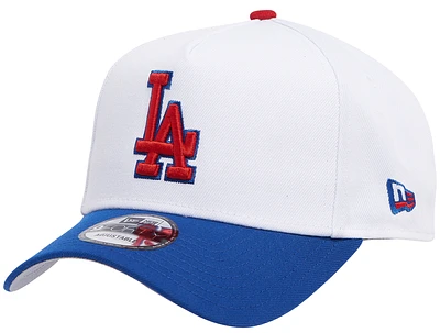 New Era New Era Dodgers 9FORTY A-Frame Hat - Adult White/Blue/Red Size One Size
