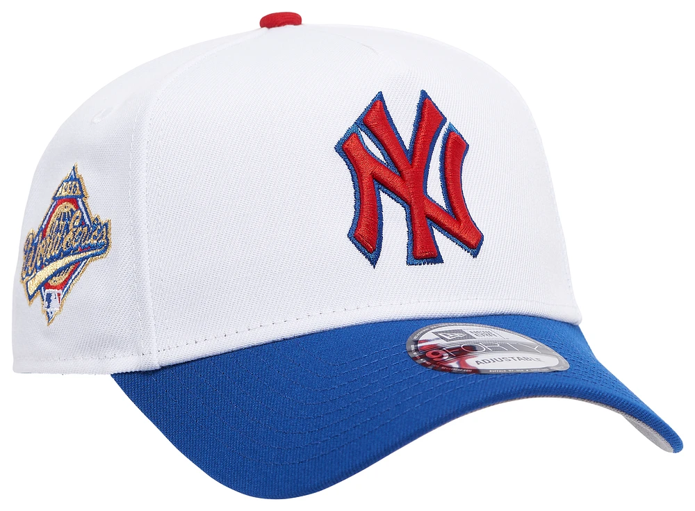 New Era New Era Yankees 9FORTY A-Frame Hat - Adult White/Blue/Red Size One Size
