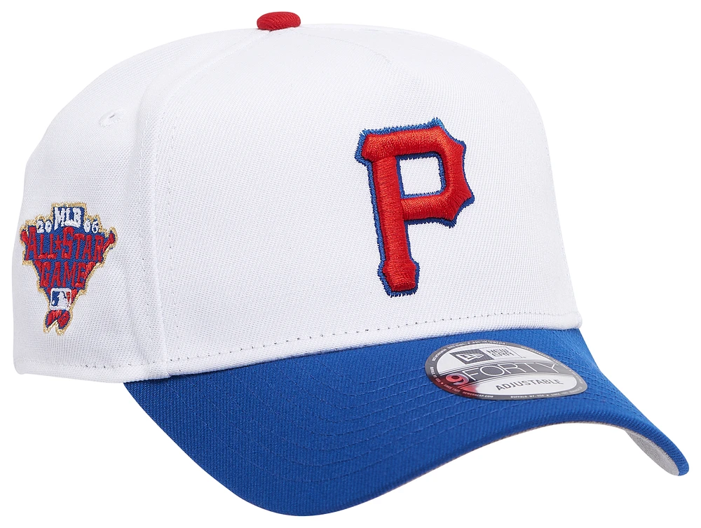 New Era New Era Pirates 9FORTY A-Frame Hat - Adult White/Blue/Red Size One Size