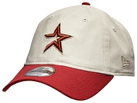 New Era New Era Astros 9Twenty Adjustable Stone Cap - Adult Gray/Red Size One Size