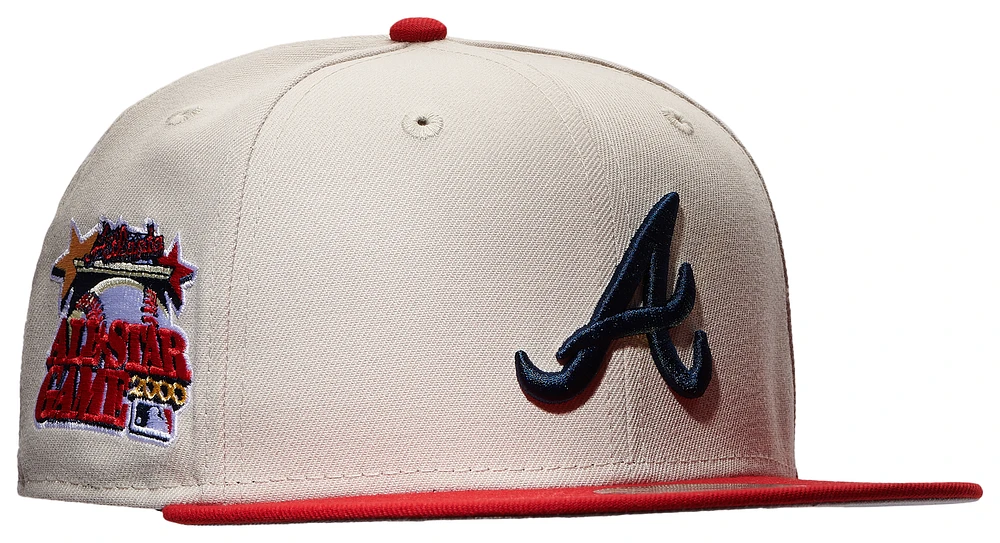 New Era New Era Braves 59Fifty 00 All-Star Game Stone - Adult Gray/Red Size 7