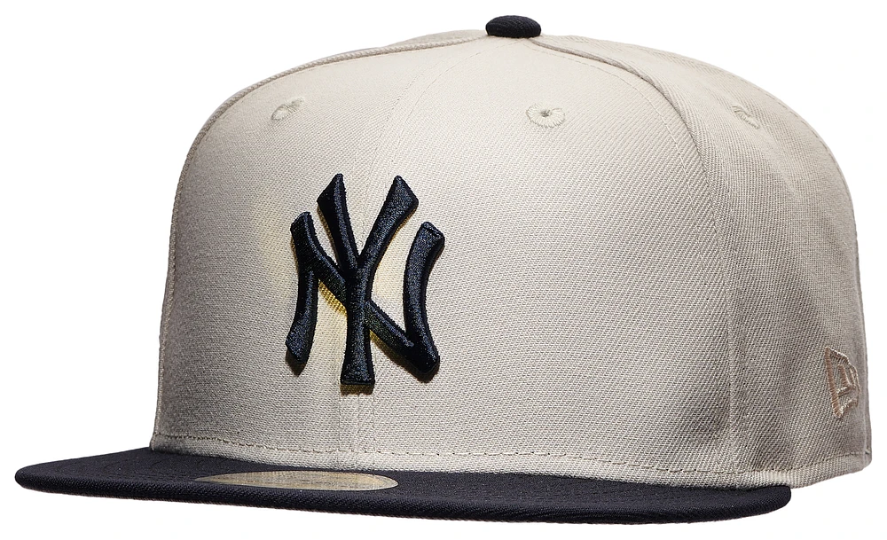 New Era New Era Yankees 59Fifty 100th Anniversary Stone Cap - Adult Gray/Navy Size 7
