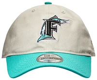 New Era New Era Marlins 9Twenty Adjustable Stone Cap - Adult Gray/Teal Size One Size