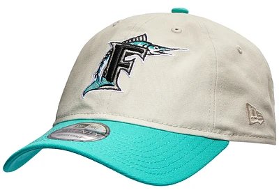 New Era Marlins 9Twenty Adjustable Stone Cap - Adult