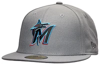 New Era Marlins 59Fifty Fitted Hat - Adult