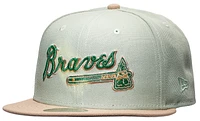 New Era Mens New Era Braves 59FIFTY 30th Cap - Mens Green/Tan Size 7