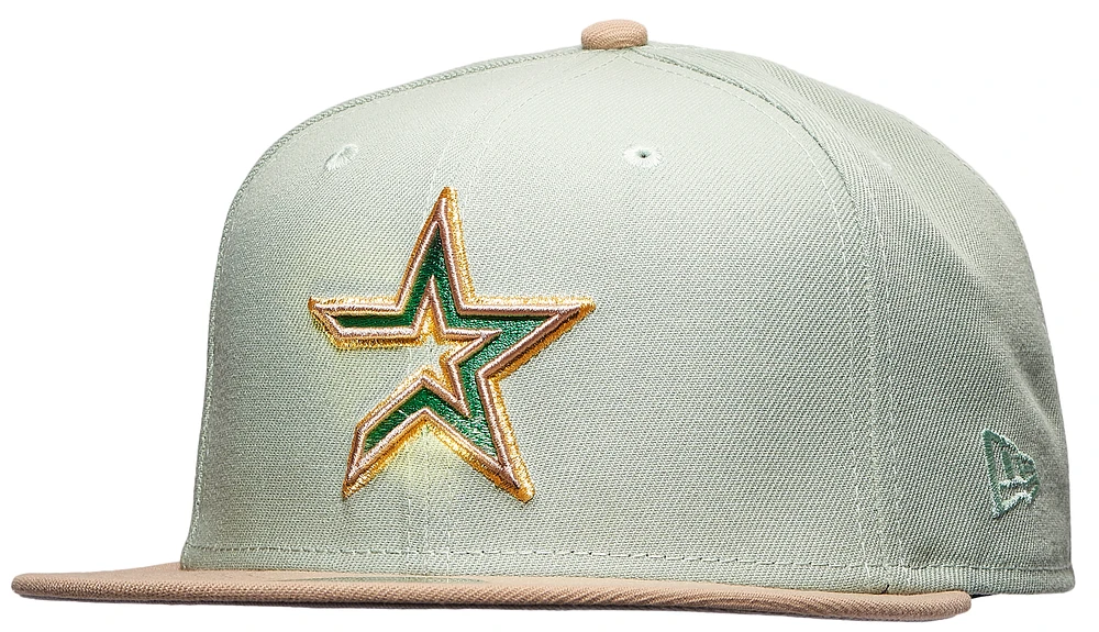 New Era Mens New Era Astros 59FIFTY 45th Cap - Mens Green/Tan Size 7