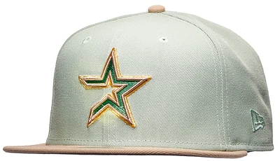 New Era Mens New Era Astros 59FIFTY 45th Cap - Mens Green/Tan Size 7