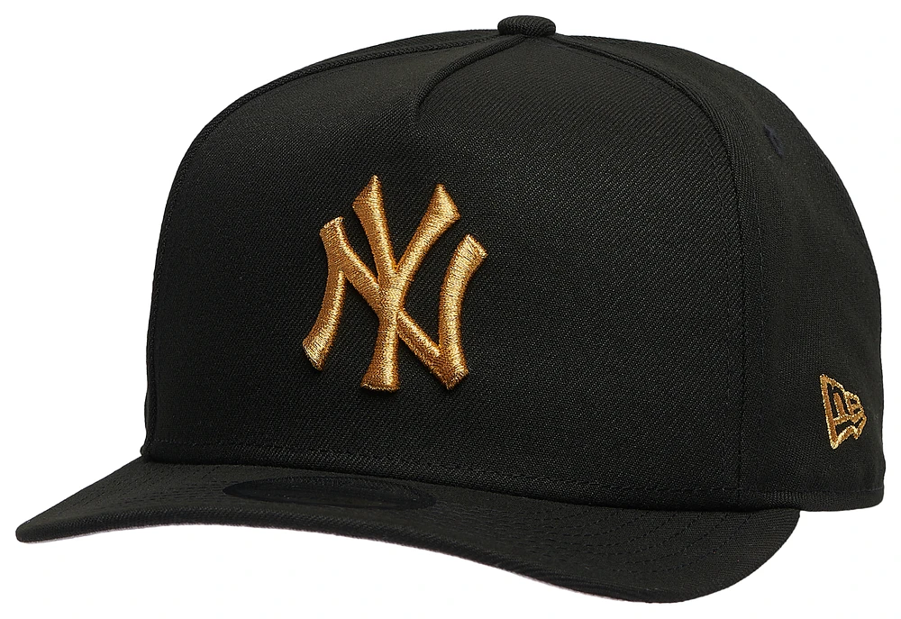 New Era New Era Yankees 950AF Curve 50th Anniversary Cap - Adult Black/Gold Size One Size