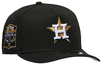 New Era New Era Astros 950AF Curve 50th Anniversary Cap - Adult Black/Gold Size One Size