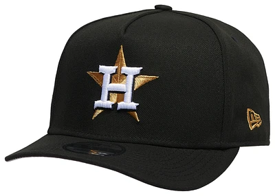 New Era New Era Astros 950AF Curve 50th Anniversary Cap - Adult Black/Gold Size One Size