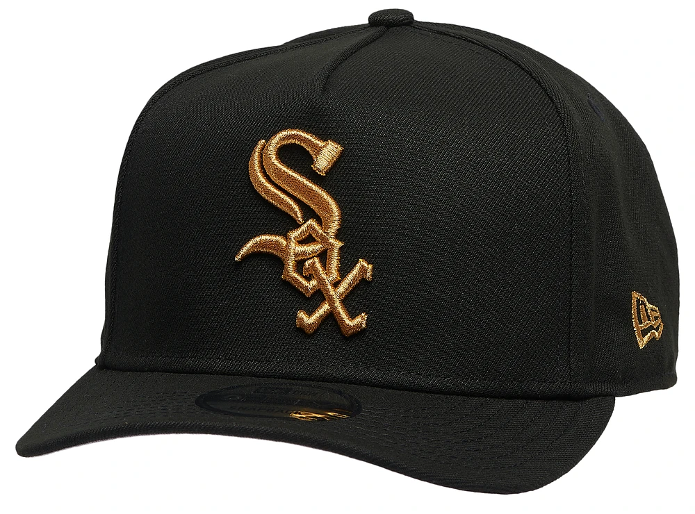 New Era New Era White Sox 950AF Curve 50th Anniversary Cap - Adult Black/Gold Size One Size