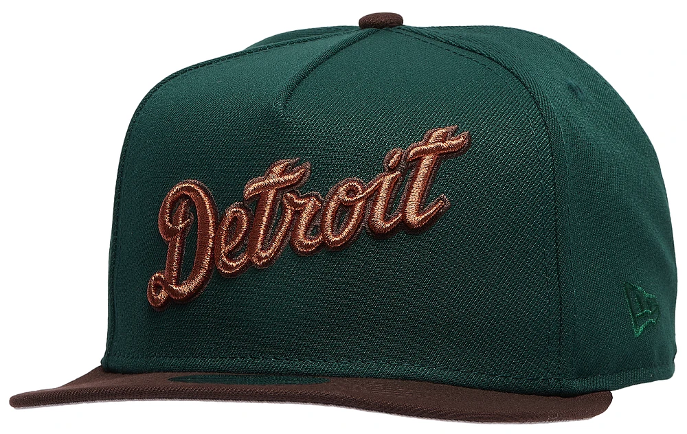 New Era New Era Tigers 9Fifty World Series Cap - Adult Dark Green/Burnt Wood Size One Size