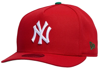 New Era Mens New Era Yankees 950 A Frame 1949 World Series Curve Cap - Mens Scarlet/Kelly Size One Size