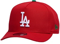 New Era Mens New Era Dodgers 950 A Frame World Series Curve Cap - Mens Scarlet/Kelly Size One Size