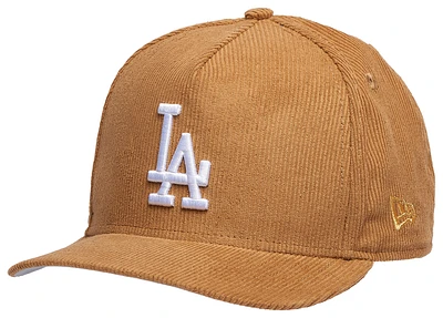 New Era Mens New Era Dodgers 950 A Frame 50th Anniversary Curve Cap - Mens Wheat/Cord Size One Size