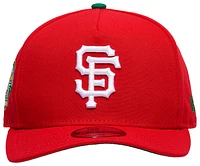 New Era Mens New Era Giants 950 A Frame 25th Curve Cap - Mens Scarlet/Kelly Size One Size