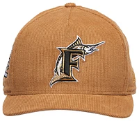 New Era Mens New Era Marlins 950 A Frame 10th Anniversary Curve Cap - Mens Wheat/Cord Size One Size