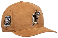 New Era Mens New Era Marlins 950 A Frame 10th Anniversary Curve Cap - Mens Wheat/Cord Size One Size