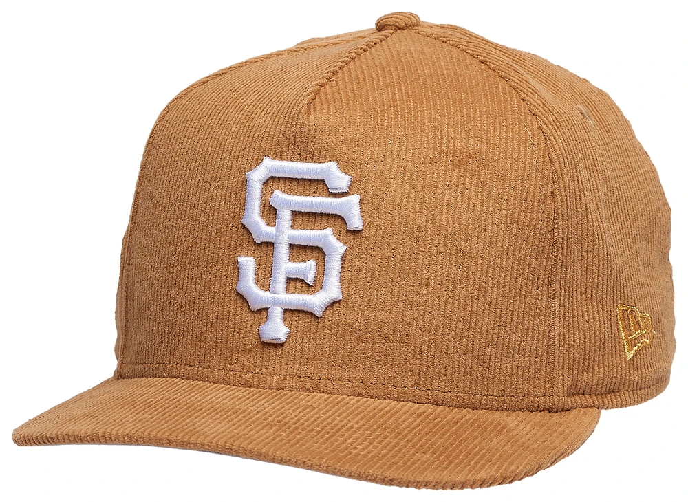 New Era Mens New Era Giants 950 A Frame 1984 ASG Curve Cap - Mens Cord/Wheat Size One Size