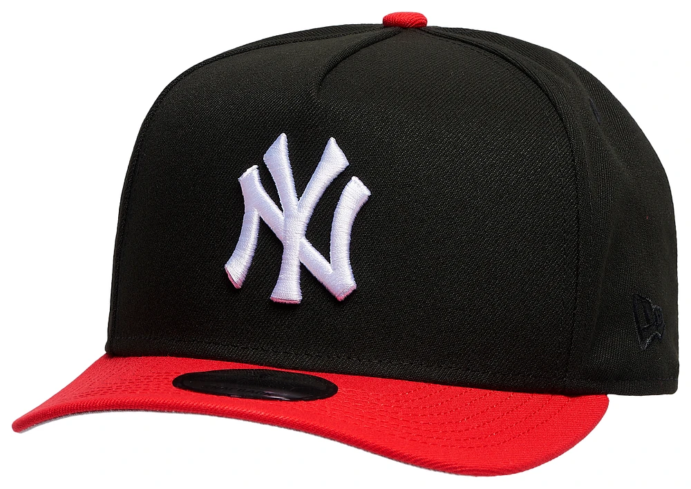 New Era Mens New Era Yankees 950 A Frame 99 Curve Cap - Mens Federal Red/Black Size One Size