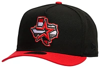 New Era Mens New Era Astros 950 A Frame 35th Curve Cap - Mens Black/Federal Red Size One Size