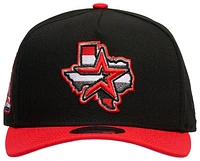 New Era Mens New Era Astros 950 A Frame 35th Curve Cap - Mens Black/Federal Red Size One Size